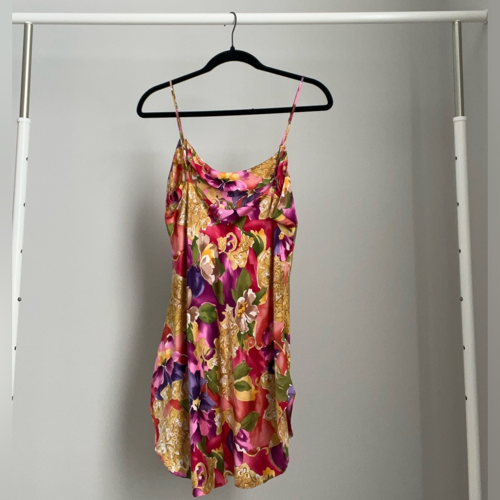 Vintage Victoria’s Secret Gold Label Nightgown in Multicolor Floral